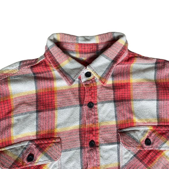 Brixton Shirt Long Sleeve Men Small Plaid Heavy Weight Button Down - Picture 2 of 5